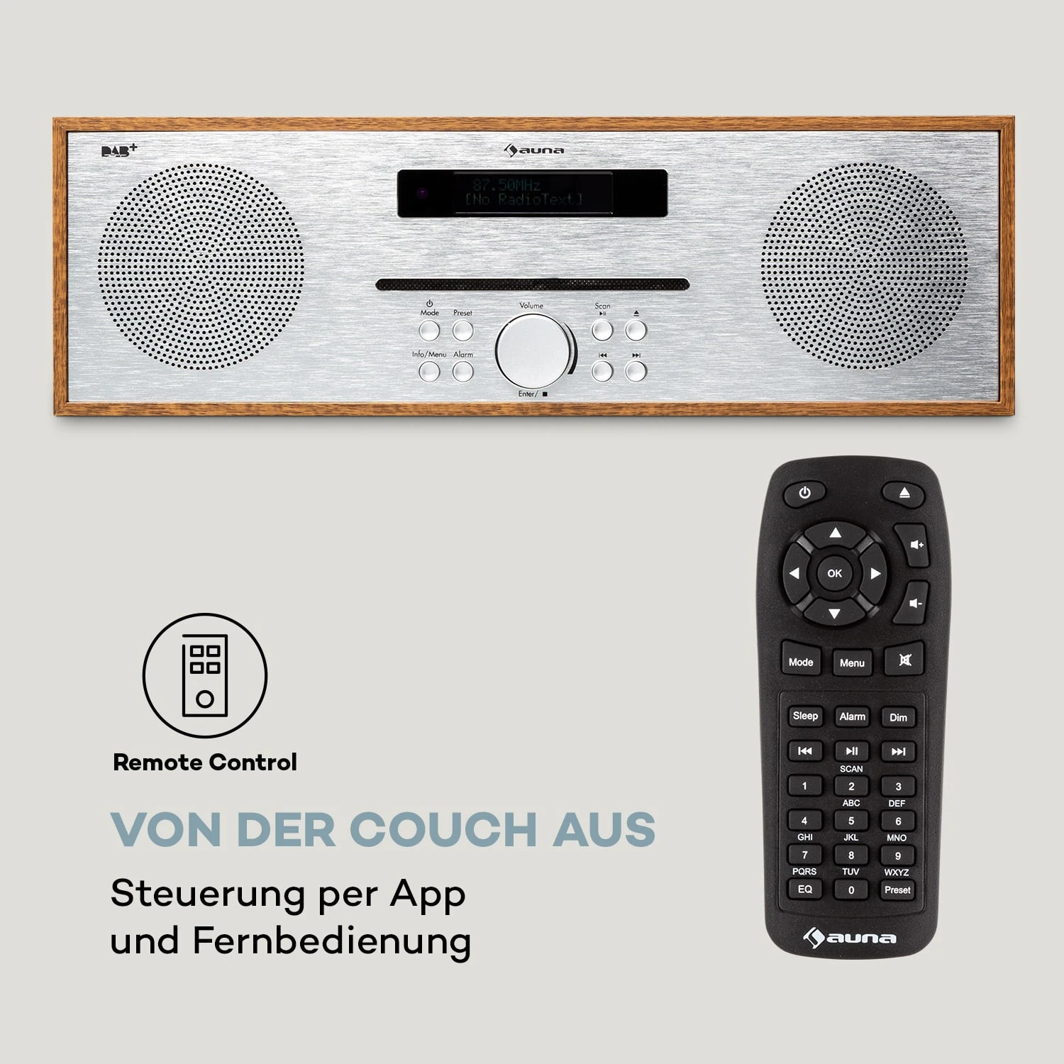 Silver Star CD-DAB 2x10W Max. Slot-In CD-Player DAB+ BT Alu – Bild 8