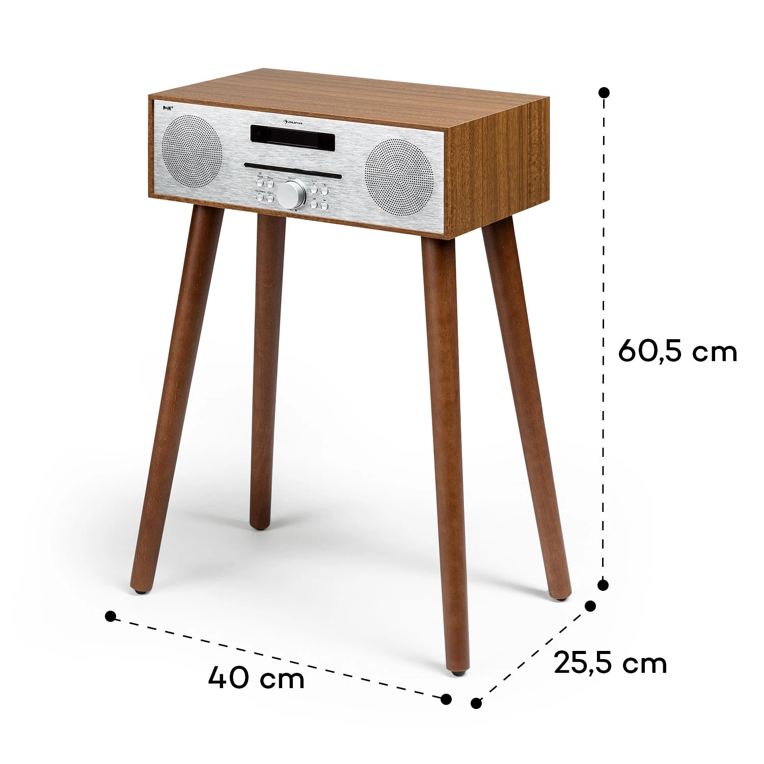 Silver Star CD-DAB 2x10W Max. Slot-In CD-Player DAB+ BT Alu – Bild 10