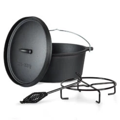 Galloway Dutch Oven 9.0 BBQ-Topf Gusseisen Größe L / 9 Qt
