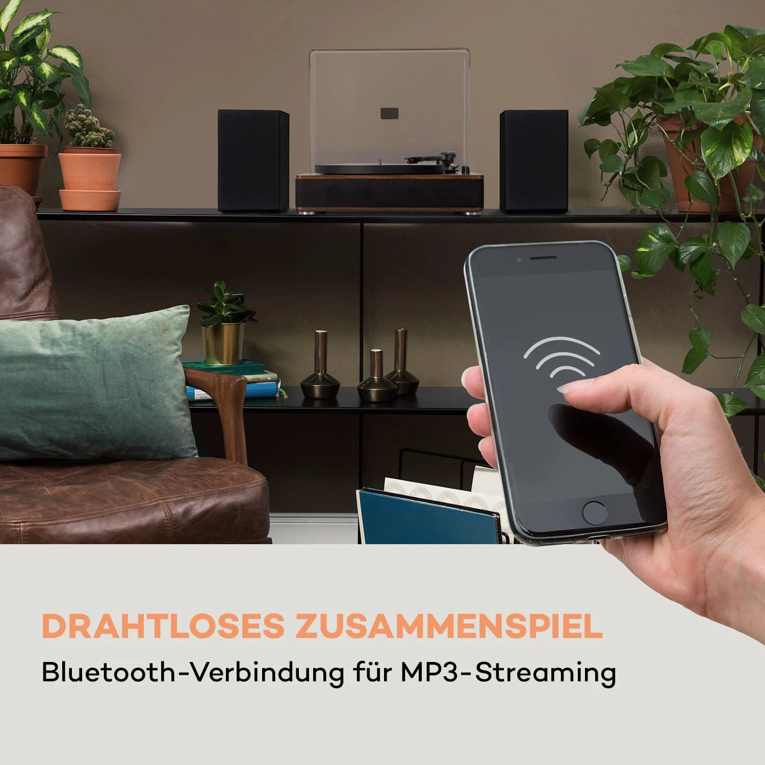 TT-Classic Plus Plattenspieler Staubschutz Bluetooth Record-Funktion 33/45/78 U/min – Bild 3