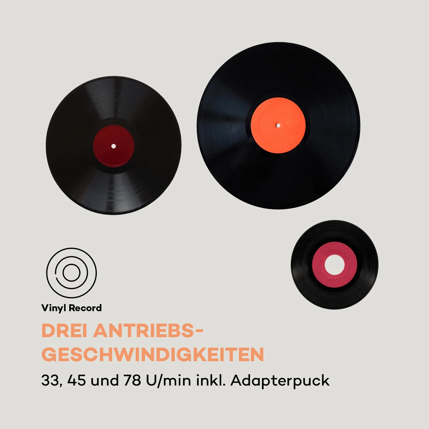 TT-Play SE Plattenspieler Staubschutz Bluetooth 33/45/78 U/min Pitch – Bild 7