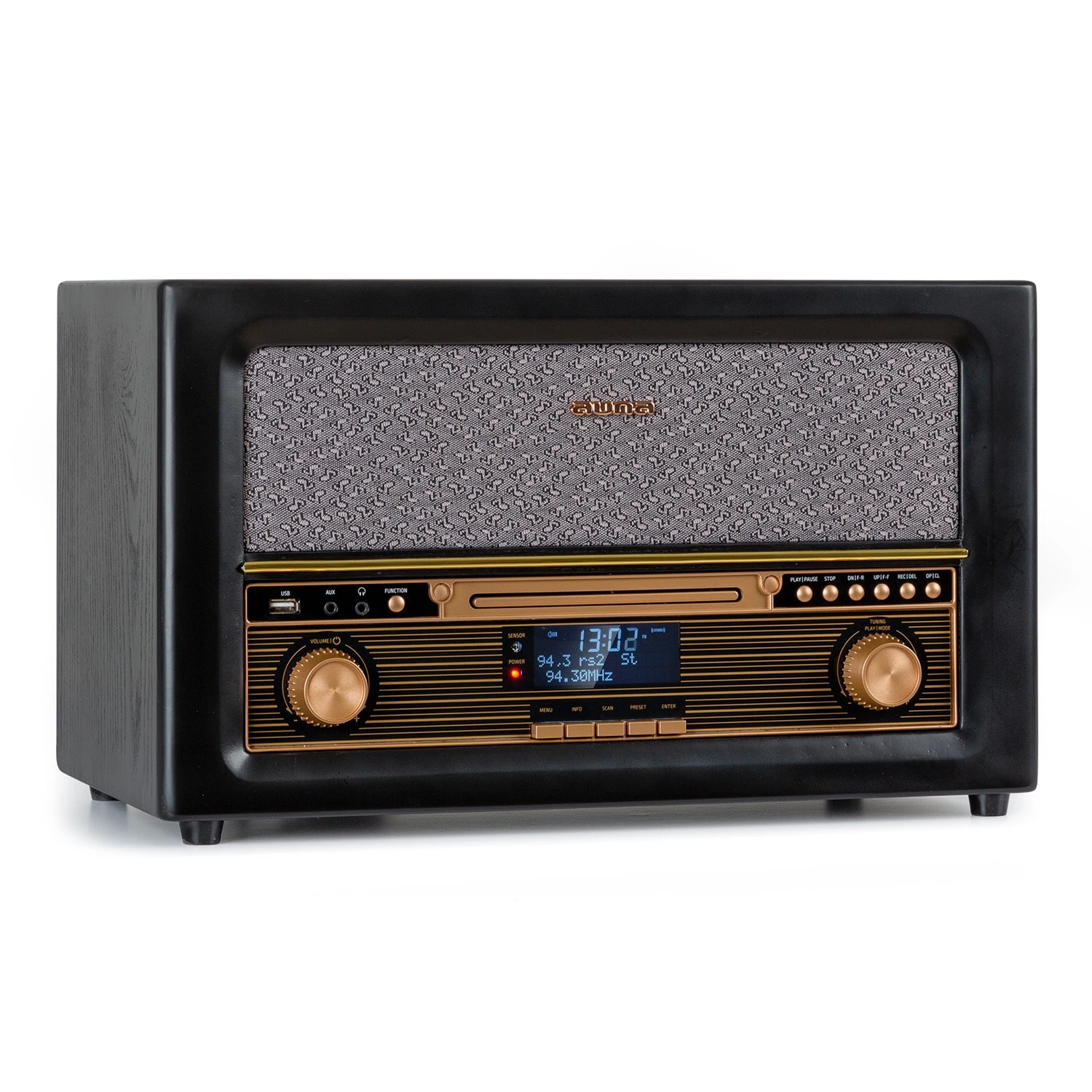 Belle Epoque 1906 DAB Retro-Stereoanlage DAB/UKW-Radio MP3 BT