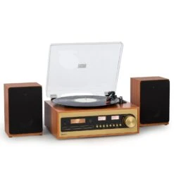 Oxford SE Mini-Stereoanlage DAB+/FM BT-Funktion Vinyl CD AUX-In
