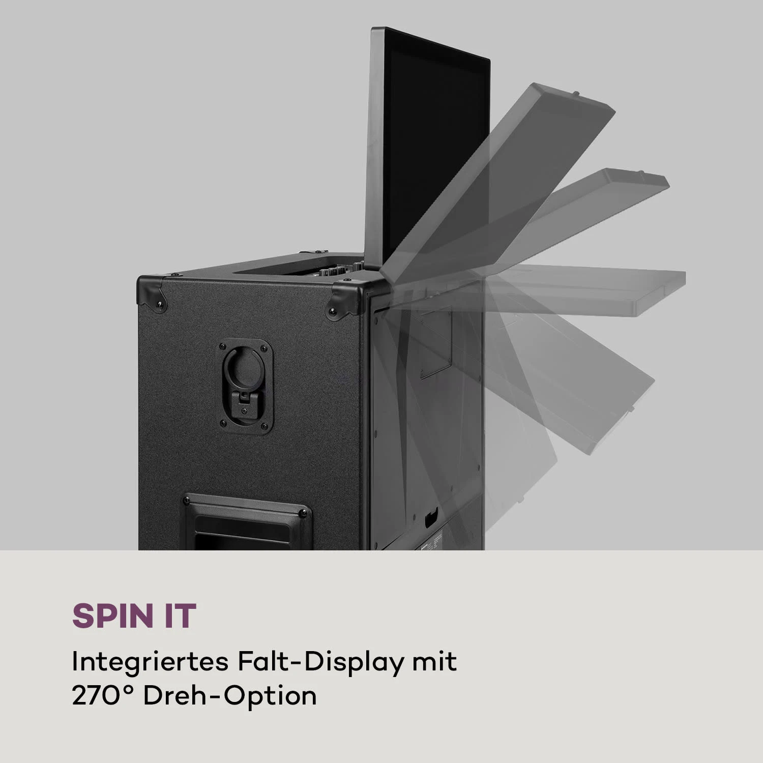 Pro Spin 10 Karaoke-System 14,1" Touch-Display 2xMic WiFi BT USB HDMI – Bild 3