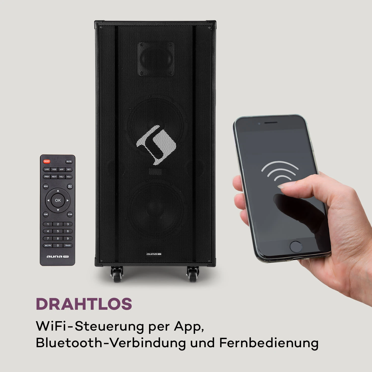 Pro Spin 10 Karaoke-System 14,1" Touch-Display 2xMic WiFi BT USB HDMI – Bild 5