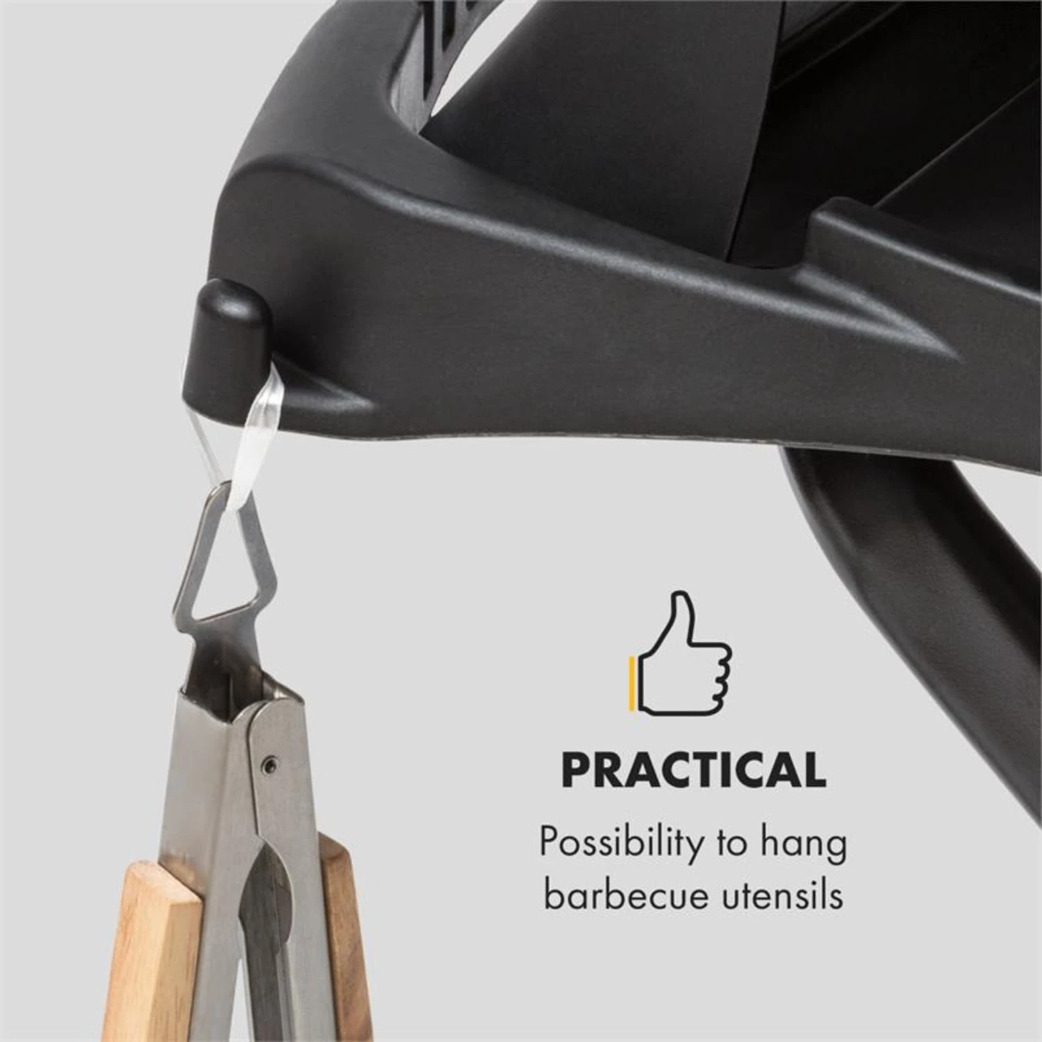 Parforce One Gasgrill 3,5kW 12000BTU Grilltisch Gasschlauch Schwarz – Bild 12